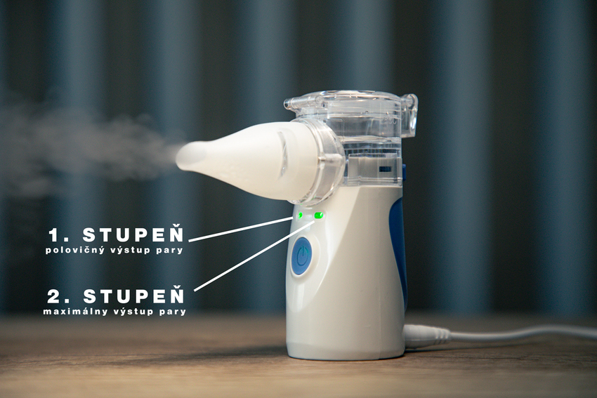 Inhalator portabil cu baterie, funcție de nebulizare și alimentare USB